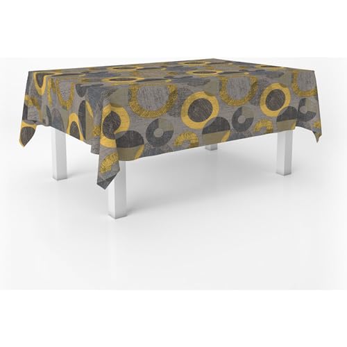 ECOMMERC3 Wachstuch, rechteckig, Größe 100 x 140 cm, Stil, Haltbarkeit und einfache Reinigung für Ihren Tisch – fleckenabweisende und wasserdichte Wachstuch-Tischdecke von ECOMMERC3