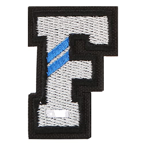 Patches Needn't Iron on Letters Embroidered Patch Name Hook & Loop Applique Patches für Hüte Rucksäcke Moral Tactical Gear Custom Clothes Jackets Shirts Jeans Filzbrett DIY Zubehör (nur F x 1) von ECObreathing