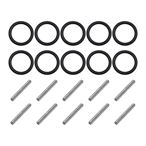 ECSiNG 10 Paar O-Ring und Sicherungsstift Ersatz Set 3mm Schlagring und 3x20mm Stift für 1/2'' 8-19 mm Schlagschrauber Nadellager von ECSiNG