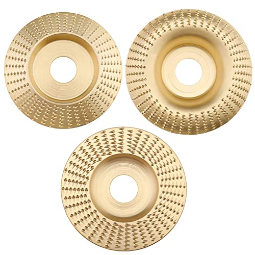 ECSiNG 3-teiliges Holzschnitzscheiben-Set, Holzschleifscheibe, Drehscheibe, Schleifen, Holzbearbeitung, Schnitzen, Schleifscheiben, Werkzeuge für Holzschälen, Schleifen, Schnitzen von ECSiNG