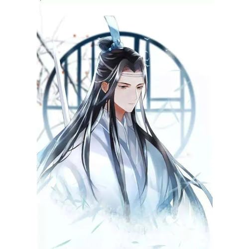 ECUCU Diamond Painting, Mo Dao Zu Shi Cartoon-Muster, W, DIY 5D Diamant Painting Bilder Erwachsene, Diamond Painting Set Erwachsene Kinder für Home Wand Décor von ECUCU