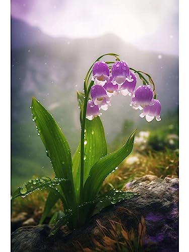 ECUCU Diamond Painting Bilder, Lila Maiglöckchen Blumen,A 5D Diamant Painting Bilder Diamant Malerei Set Full Drill Diamant Malerei Bilder Kreuzstich Stickerei Strass für Home Wall ECUCU Diamond Painting Bilder, Lila Maiglöckchen Blumen,A 5D Diamant Painting Bilder Diamant Malerei Set Full Drill Diamant Malerei Bilder Kreuzstich Stickerei Strass für Home Wall von ECUCU