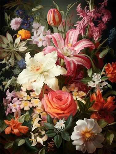 ECUCU Kreuzstich Stickpackungen Vorgedruckt, Schöner bunter Blumenstrauß,C,50 * 70CM Sticken Set Erwachsene Kreuzstich Bild,Sticken Set Anfänger für Wandkunst-Heimdekoration ECUCU Kreuzstich Stickpackungen Vorgedruckt, Schöner bunter Blumenstrauß,C,50 * 70CM Sticken Set Erwachsene Kreuzstich Bild,Sticken Set Anfänger für Wandkunst-Heimdekoration von ECUCU