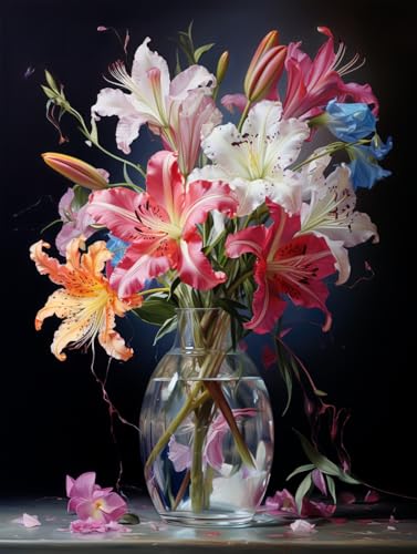 ECUCU Kreuzstich-Stickset, Blühende Blumen in Vase,E,50 * 70CM 11CT DIY gestempelte Kreuzstich-Kits Hand Volle Linie Vorgedruckte Stickerei Starter Kits für Anfänger ECUCU Kreuzstich-Stickset, Blühende Blumen in Vase,E,50 * 70CM 11CT DIY gestempelte Kreuzstich-Kits Hand Volle Linie Vorgedruckte Stickerei Starter Kits für Anfänger von ECUCU