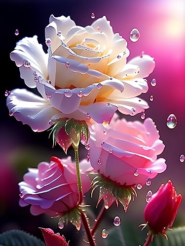 ECUCU Stickbilder Vorgedruckt Kreuzstich Fantasy Rose Printing Kreuzstichmuster Stickset für Erwachsene,B für Erwachsene Anfänger ECUCU Stickbilder Vorgedruckt Kreuzstich Fantasy Rose Printing Kreuzstichmuster Stickset für Erwachsene,B für Erwachsene Anfänger von ECUCU