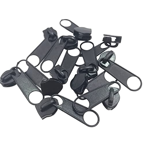 ECYC Ltd 50 Stück #5 Reißverschlussschieber für Nylon-Spulen-Reißverschluss-Reparatur, Metall-Reißverschlussschieber, Ersatzschieber, Reißverschluss-Kopf zum Nähen, Schneidern, Basteln, Kleidung ECYC Ltd 50 Stück #5 Reißverschlussschieber für Nylon-Spulen-Reißverschluss-Reparatur, Metall-Reißverschlussschieber, Ersatzschieber, Reißverschluss-Kopf zum Nähen, Schneidern, Basteln, Kleidung von ECYC Ltd