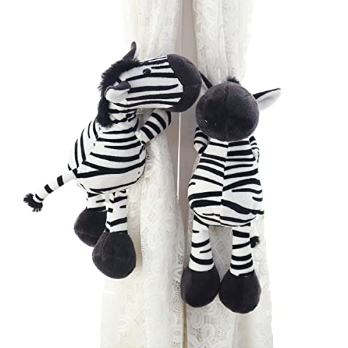 ED-Lumos 2Pcs Zebra Vorhänge Tiebacks Tiere ausgestopft Cartoon Vorhang Ringe mit elastischen Knopf für Kinder Schlafzimmer Dekoration ED-Lumos 2Pcs Zebra Vorhänge Tiebacks Tiere ausgestopft Cartoon Vorhang Ringe mit elastischen Knopf für Kinder Schlafzimmer Dekoration von ED-Lumos