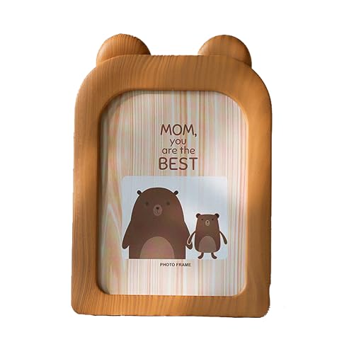 ED-Lumos Fotorahmen Tischaufsteller für Kinder Kinderzimmer Wohnzimmer Dekoration Geburtstagsgeschenke Cartoon Brauner Bär Design 6.7x4.8 inch ED-Lumos Fotorahmen Tischaufsteller für Kinder Kinderzimmer Wohnzimmer Dekoration Geburtstagsgeschenke Cartoon Brauner Bär Design 6.7x4.8 inch von ED-Lumos
