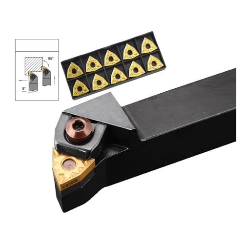 EDEDE Drehmeißel Set, 1 Stück WNMG08040 Externer Drehwerkzeughalter WNMG Hartmetalleinsätze WWLNR Drehmaschine Bar CNC Schneidwerkzeuge Set(WWLNR3232P08) von EDEDE
