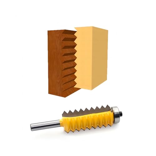 EDEDE Drehmeißel Set, 8mm Griff Multi-Zahn Zapfen Cutter Holzbearbeitung Linie Cutter Schlitzen Cutter Holz Fräser Spleißen Cutter Wellenförmige Mult(M Tooth 8X22X30mm) von EDEDE