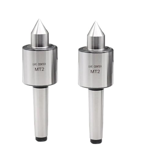 EDEDE Drehmeißel Set, MT1 MT2 MT3 Neue Art Werkzeugmaschine Fingerhut Drehmittelspitze Drehmaschine Beweglicher Mittelkegelschneider Rotationsfräsmaschine(Standard Nose,MT2) von EDEDE