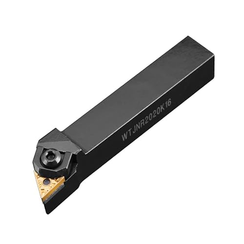 EDEDE Drehmeißel Set, WTJNR2020K16 WTJNR 1616H16 WTJNR2525M16 Externe Triangul Drehen Werkzeug Halter TNMG Hartmetall Einsätze Drehmaschine Schneiden Werkzeuge Set(No Insert,WTJNR3232P16) von EDEDE