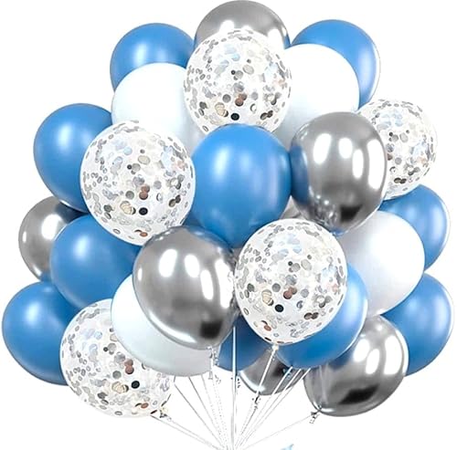 EDIBAZZAR Luftballons - Elegante Dekorationen - Vielseitiges Set - Heliumeffekt - Kreatives DIY - Glänzend & Transparent - Konfetti Spaß von EDIBAZZAR
