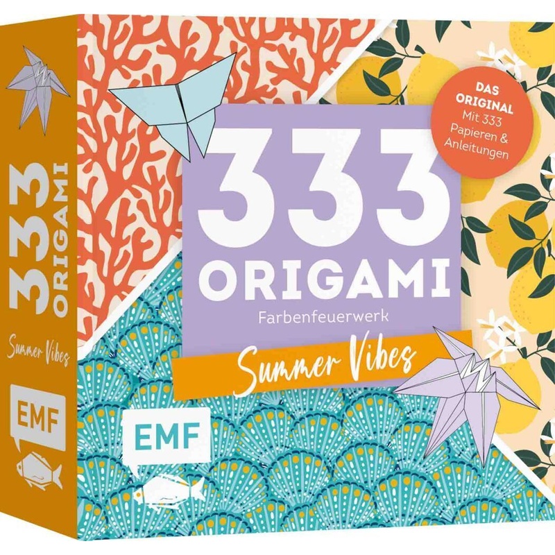 333 Origami - Farbenfeuerwerk: Summer Vibes - Zauberschöne Papiere Falten Für Dein Sommergefühl, Kartoniert (TB) von EDITION,MICHAEL FISCHER