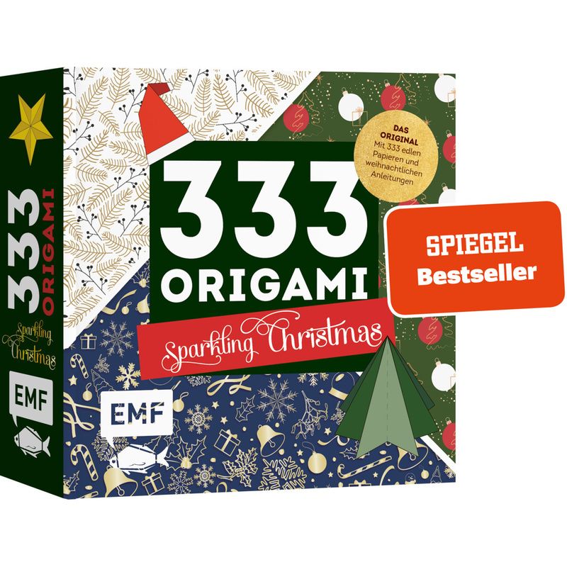 333 Origami - Sparkling Christmas, Kartoniert (TB) von EDITION,MICHAEL FISCHER