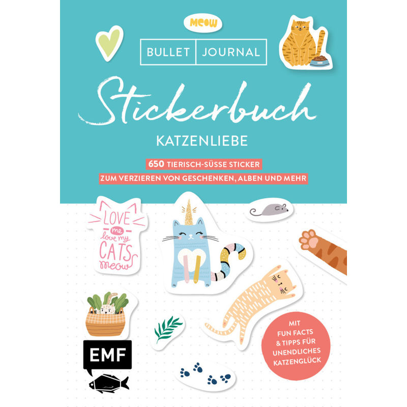 Bullet Journal Stickerbuch - Katzenliebe, Kartoniert (TB) von EDITION,MICHAEL FISCHER