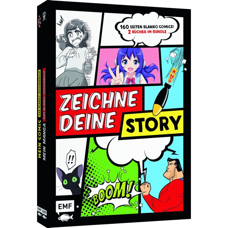 Zeichne Deine Story - Blanko Comics: Zwei Bücher Im Bundle, Gebunden von EDITION,MICHAEL FISCHER