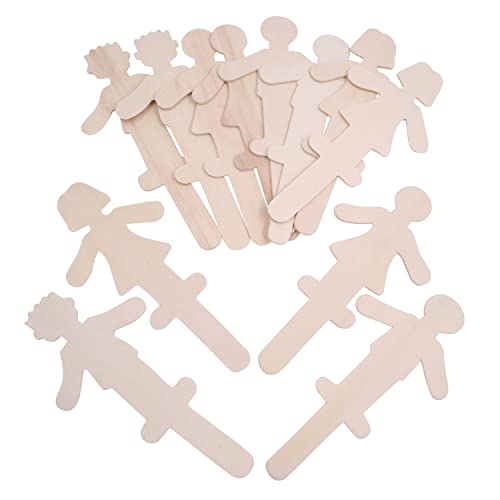 EDUPLAY Menschen Holzbastelstäbchen 12er Set EDUPLAY Menschen Holzbastelstäbchen 12er Set von EDUPLAY