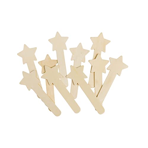 EDUPLAY Sterne Holzbastelstäbchen 10er Set EDUPLAY Sterne Holzbastelstäbchen 10er Set von EDUPLAY