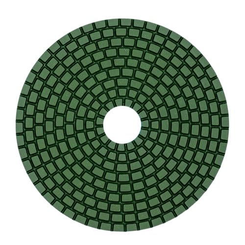 EDW Profi Diamant-Schleifpad Nass, D = 100 mm, Klettaufnahme, Körnung 1500, für Naturstein, Fliesen, Feinsteinzeug, Granit, Marmor, Keramik, Glas von EDW