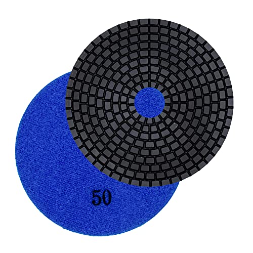 EDW Profi Diamant-Schleifpad Nass, D = 100 mm, Klettaufnahme, Körnung 50, für Naturstein, Fliesen, Feinsteinzeug, Granit, Marmor, Keramik, Glas EDW Profi Diamant-Schleifpad Nass, D = 100 mm, Klettaufnahme, Körnung 50, für Naturstein, Fliesen, Feinsteinzeug, Granit, Marmor, Keramik, Glas von EDW