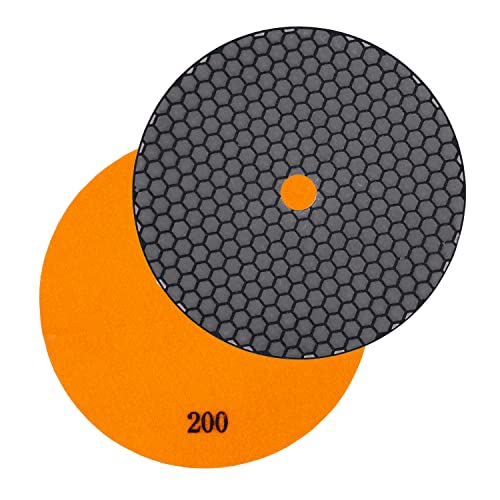 EDW Profi Diamant-Schleifpad für Trockenschliff, D = 230 mm, Körnung 200, Klettaufnahme, für Naturstein, Kunststein, Granit, Marmor, Glas, Keramik oder Fliesen EDW Profi Diamant-Schleifpad für Trockenschliff, D = 230 mm, Körnung 200, Klettaufnahme, für Naturstein, Kunststein, Granit, Marmor, Glas, Keramik oder Fliesen von EDW