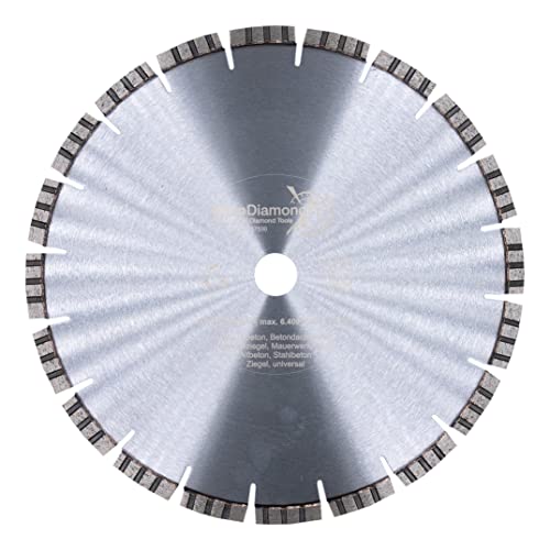 EDW Profi Diamant-Trennscheibe 300 mm x 25,4 mm TURBO SUPERCUT, universelle Diamant Trennscheibe für Beton, Stahlbeton, Granit, Mauerwerk EDW Profi Diamant-Trennscheibe 300 mm x 25,4 mm TURBO SUPERCUT, universelle Diamant Trennscheibe für Beton, Stahlbeton, Granit, Mauerwerk von EDW