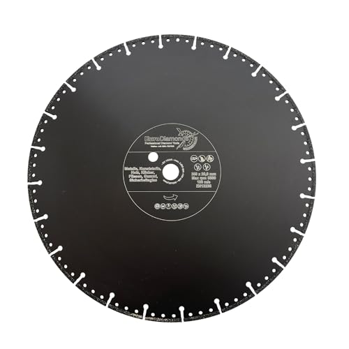 EDW Profi Diamant-Trennscheibe Allesschneider 350mm x 20,0 zum Schneiden von Kunststoff Holz Metall GFK Carbon Glas und Waschbeton Rescue Diamanttrennscheibe mit extrem wenig Funkenflug EDW Profi Diamant-Trennscheibe Allesschneider 350mm x 20,0 zum Schneiden von Kunststoff Holz Metall GFK Carbon Glas und Waschbeton Rescue Diamanttrennscheibe mit extrem wenig Funkenflug von EDW