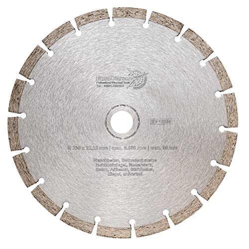 EDW Universal Diamanttrennscheibe Standard 230 x 22,2 mm x 10 mm schnittfreudige Universal Diamant-Trennscheibe zum Schneiden von Beton Stein Ziegel Mauerwerk von EDW