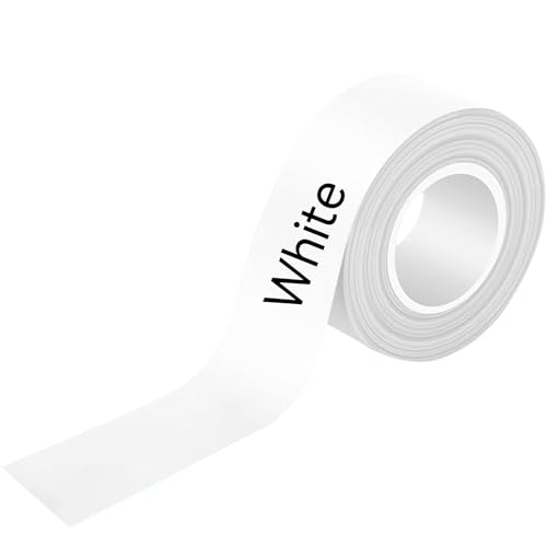 EEBBL Etiketten Papier, Endlos-Etikettenband 15 mm x 6 m, Thermo-Etikettenband für Zuhause, Büro, Schule (Weiß) von EEBBL