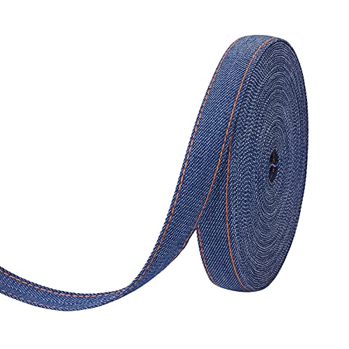 10,9 Meter Stitch Denim Ribbon 16 mm Jeans Tuch Besatz Band Marine Blue Stoffband Trim Kleidungszubehör für DIY Handwerk Haarspange Zubehör und Nähdekoration 10,9 Meter Stitch Denim Ribbon 16 mm Jeans Tuch Besatz Band Marine Blue Stoffband Trim Kleidungszubehör für DIY Handwerk Haarspange Zubehör und Nähdekoration von EEE ELECRELIVE