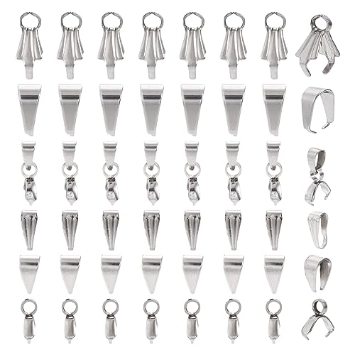 Elecrelive Edelstahl-Anhänger-Verschlüsse, Eispickel, Schnappbügel, Haken, baumelnd, Charm-Perlenverbinder für Armband, Halskette, Schmuckherstellung, 60 Stück Elecrelive Edelstahl-Anhänger-Verschlüsse, Eispickel, Schnappbügel, Haken, baumelnd, Charm-Perlenverbinder für Armband, Halskette, Schmuckherstellung, 60 Stück von EEE ELECRELIVE
