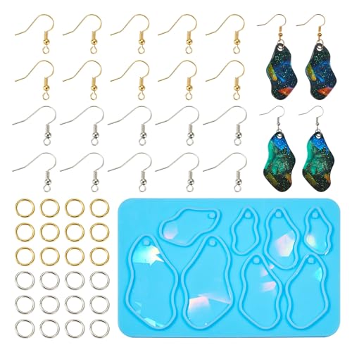 Elecrelive Geometrie Ohrring Silikonformen Schmuck Gießformen Harz Anhänger Gießform mit Ohrhaken für Frauen DIY Handwerk Anhänger Halskette Schlüsselanhänger Elecrelive Geometrie Ohrring Silikonformen Schmuck Gießformen Harz Anhänger Gießform mit Ohrhaken für Frauen DIY Handwerk Anhänger Halskette Schlüsselanhänger von EEE ELECRELIVE