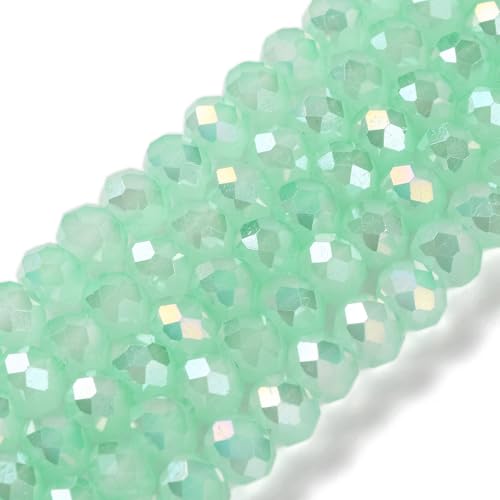 Elecrelive Glasperlen, 8 mm, Glasperlen, lose Perlen, Aquamarin, Regenbogen-Kristall, Großpackung für DIY-Armbänder, Halsketten, Ohrringe, Schlüsselanhänger, Zubehör, 20 Stränge Elecrelive Glasperlen, 8 mm, Glasperlen, lose Perlen, Aquamarin, Regenbogen-Kristall, Großpackung für DIY-Armbänder, Halsketten, Ohrringe, Schlüsselanhänger, Zubehör, 20 Stränge von EEE ELECRELIVE