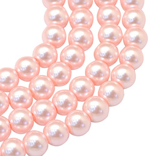 Elecrelive Glasperlen zur Schmuckherstellung, 1 Strang, rund, Perlglanz, lose Abstandshalter, 105 Stück, für Armband, Halskette, Ohrringe, Hochzeit, Party, Dekoration, Hellrosa Elecrelive Glasperlen zur Schmuckherstellung, 1 Strang, rund, Perlglanz, lose Abstandshalter, 105 Stück, für Armband, Halskette, Ohrringe, Hochzeit, Party, Dekoration, Hellrosa von EEE ELECRELIVE