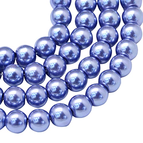 Elecrelive Glasperlen zur Schmuckherstellung, 1 Strang, rund, Perlglanz, lose Abstandshalter, 105 Stück, für Armband, Halskette, Ohrringe, Hochzeit, Party, Dekoration, Schieferblau Elecrelive Glasperlen zur Schmuckherstellung, 1 Strang, rund, Perlglanz, lose Abstandshalter, 105 Stück, für Armband, Halskette, Ohrringe, Hochzeit, Party, Dekoration, Schieferblau von EEE ELECRELIVE