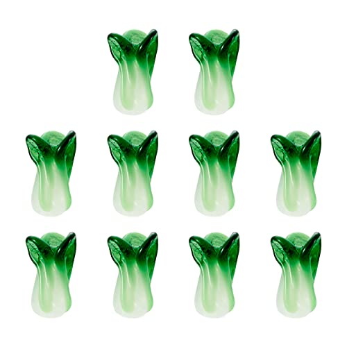 Elecrelive Grünkohl-Perlen, Gemüseschlas, Abstandshalter, Lebensmittel, zum Basteln, für Halsketten, Ohrringe, Armbänder, 10 Stück Elecrelive Grünkohl-Perlen, Gemüseschlas, Abstandshalter, Lebensmittel, zum Basteln, für Halsketten, Ohrringe, Armbänder, 10 Stück von EEE ELECRELIVE