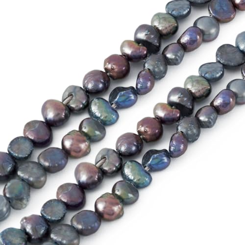 Elecrelive Süßwasserperlen für Schmuck, schwarze unregelmäßige Barockperlen, 5–7 mm, echter Edelstein, 76 Stück/Strang, für Ohrringe, Armbänder, Halsketten, DIY Handwerk Elecrelive Süßwasserperlen für Schmuck, schwarze unregelmäßige Barockperlen, 5–7 mm, echter Edelstein, 76 Stück/Strang, für Ohrringe, Armbänder, Halsketten, DIY Handwerk von EEE ELECRELIVE
