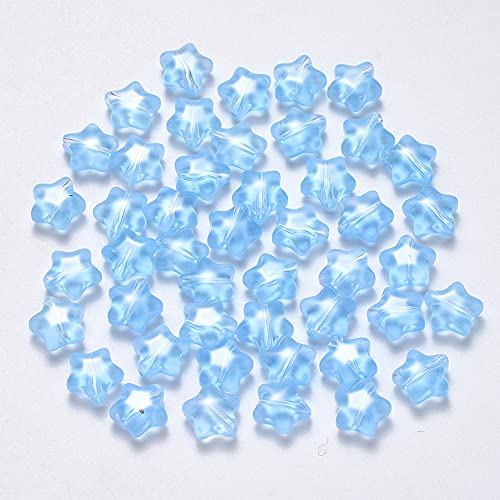 Elecrelive Transparente Glas-Sternperlen, Glas-Kristall-Sternperlen, lose Perlen, bunte Sternform, Abstandshalter für selbstgemachte Halsketten, Armbänder, Schmuckherstellung, Loch: 1 mm Elecrelive Transparente Glas-Sternperlen, Glas-Kristall-Sternperlen, lose Perlen, bunte Sternform, Abstandshalter für selbstgemachte Halsketten, Armbänder, Schmuckherstellung, Loch: 1 mm von EEE ELECRELIVE