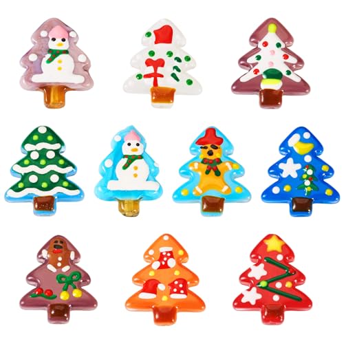 Elecrelive Weihnachtsbaum-Perlen, 10 Stile, lose Abstandshalter für selbstgemachte Armbänder, Halsketten, Ohrringe, Schmuckherstellung, 10 Stile Elecrelive Weihnachtsbaum-Perlen, 10 Stile, lose Abstandshalter für selbstgemachte Armbänder, Halsketten, Ohrringe, Schmuckherstellung, 10 Stile von EEE ELECRELIVE