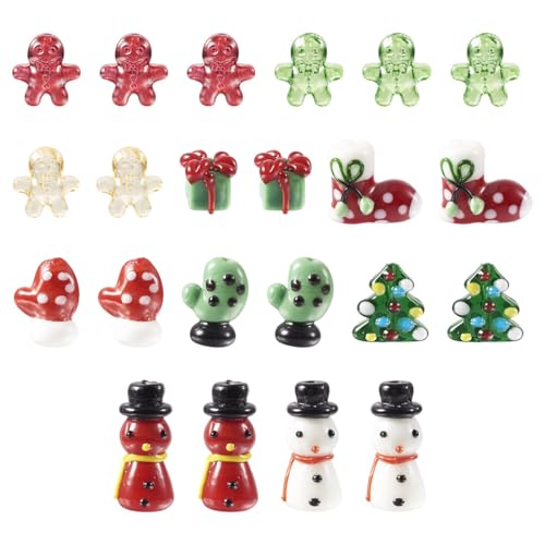 Elecrelive Weihnachtsperlen, Schneemann, Geschenk-Box, Handschuhe, Weihnachtsbaum, lose Perlen, Weihnachtsglas-Anhänger, 10 Stile für selbstgemachte Armbänder, Halsketten, Ohrringe, Schmuckherstellung Elecrelive Weihnachtsperlen, Schneemann, Geschenk-Box, Handschuhe, Weihnachtsbaum, lose Perlen, Weihnachtsglas-Anhänger, 10 Stile für selbstgemachte Armbänder, Halsketten, Ohrringe, Schmuckherstellung von EEE ELECRELIVE