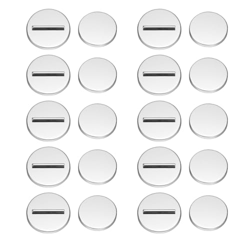 EEEKit Mini Pin Brosche Konverter, 10 Paar Metallische Magnetische Nadeln, Brosche Magnetverschluss für Tuch Hijab Schal Dünner Stoff, Silber von EEEKit