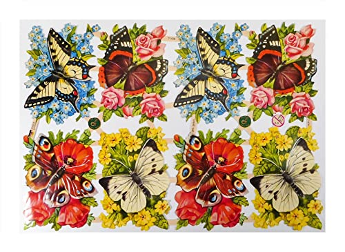 EF Schmetterling Blume Rose 7143 Glanzbilder Posiebilder Scrapbook Deko GWI 845 EF Schmetterling Blume Rose 7143 Glanzbilder Posiebilder Scrapbook Deko GWI 845 von EF