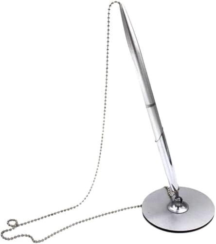EFARMA Ketten-Desktop-Stifte, Zähler, sicherer Stift, Schreibtischstift mit Kugelkette, Desktop-Stifte, Signatur-Kugelschreiber für Geschäft, Theke, Büro, Hotel, Lobby, Einzelhandel EFARMA Ketten-Desktop-Stifte, Zähler, sicherer Stift, Schreibtischstift mit Kugelkette, Desktop-Stifte, Signatur-Kugelschreiber für Geschäft, Theke, Büro, Hotel, Lobby, Einzelhandel von EFARMA