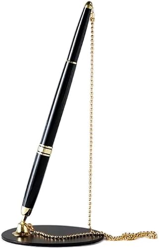 Ketten-Desktop-Stifte, Tresenstift, klassischer Metall-Kugelschreiber, sichere Kette, befestigter Sockel, Ständer, Schreibtisch, Büro, Theke, Unterschriftenstifte, Schreibwaren, Geschenk, Kugelschreib Ketten-Desktop-Stifte, Tresenstift, klassischer Metall-Kugelschreiber, sichere Kette, befestigter Sockel, Ständer, Schreibtisch, Büro, Theke, Unterschriftenstifte, Schreibwaren, Geschenk, Kugelschreib von EFARMA