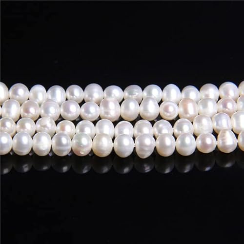 Natürliche Perle, AAA-Qualität, echte Süßwasserperlen, weiß, in der Nähe von runden, losen Perlen für DIY-Armband-Halsketten-Schmuckherstellung Natürliche Perle, AAA-Qualität, echte Süßwasserperlen, weiß, in der Nähe von runden, losen Perlen für DIY-Armband-Halsketten-Schmuckherstellung von EFFGAMU