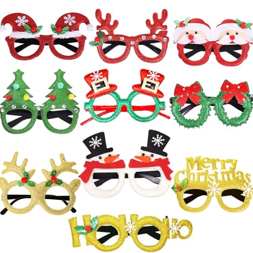 EFNHJF5 10 Stück Weihnachts brille,Weihnachten Brille Rahmen,Weihnachten Foto Requisiten,Weihnachten Urlaub Partei liefert die Weihnachtsdeko Weihnachten,Gastgeschenke mit verschiedenen Stilen EFNHJF5 10 Stück Weihnachts brille,Weihnachten Brille Rahmen,Weihnachten Foto Requisiten,Weihnachten Urlaub Partei liefert die Weihnachtsdeko Weihnachten,Gastgeschenke mit verschiedenen Stilen von EFNHJF5
