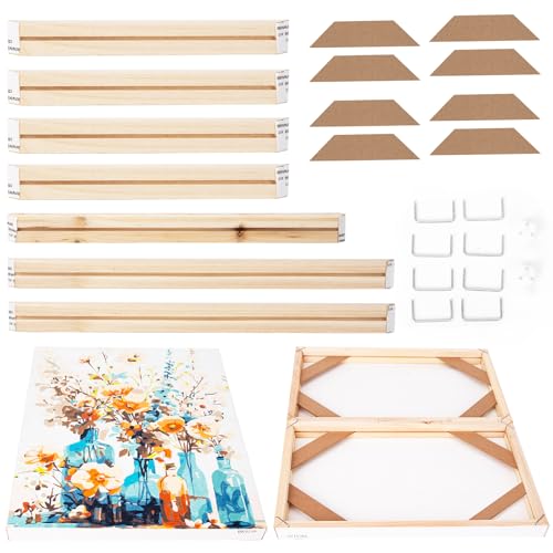 EFOTIML DIY Massivholz-Leinwandrahmen-Set zum Malen nach Zahlen, Ölgemälde und Diamant-Malerei nach Zahlen, 40,6 x 50,8 cm Holz-Kunstrahmen EFOTIML DIY Massivholz-Leinwandrahmen-Set zum Malen nach Zahlen, Ölgemälde und Diamant-Malerei nach Zahlen, 40,6 x 50,8 cm Holz-Kunstrahmen von EFOTIML