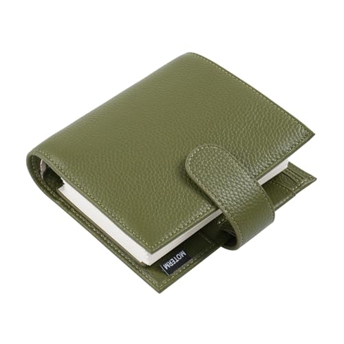 EFRJUWI Planer-Notizbuch im Taschenformat, Mini-Tagebuch-Organizer, Tagebuch-Notizblock(Pebbled Olive) von EFRJUWI