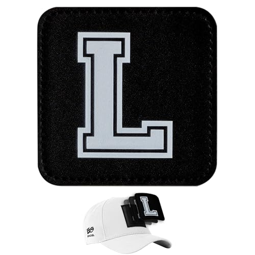 EG BROS Klett-Patch für Caps – Motiv: Buchstabe L Schwarz – austauschbares Logo – kompatibel mit Basecap & Trucker Cap – zum Sammeln & Individualisieren – starker Klettverschluss – langlebig von EG BROS